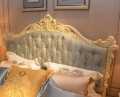 Кровать Митчел А (Классика, Ткань, Белый цвет с патиной) интернет магазин